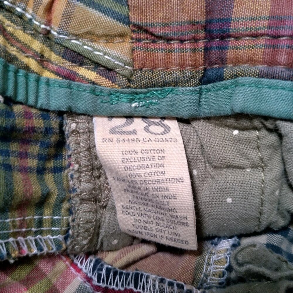 Ae American Eagle Patchwork Shorts Men Size 28 Ma… - image 6